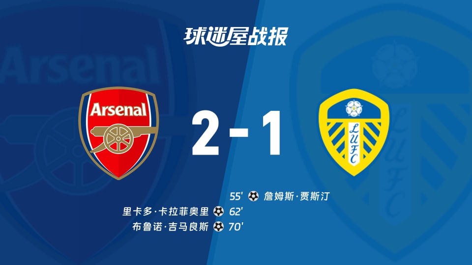 【英超联赛第6轮】阿森纳vs利兹联比赛结果：阿森纳(2-1)利兹联比分战报(2026年10月10日)