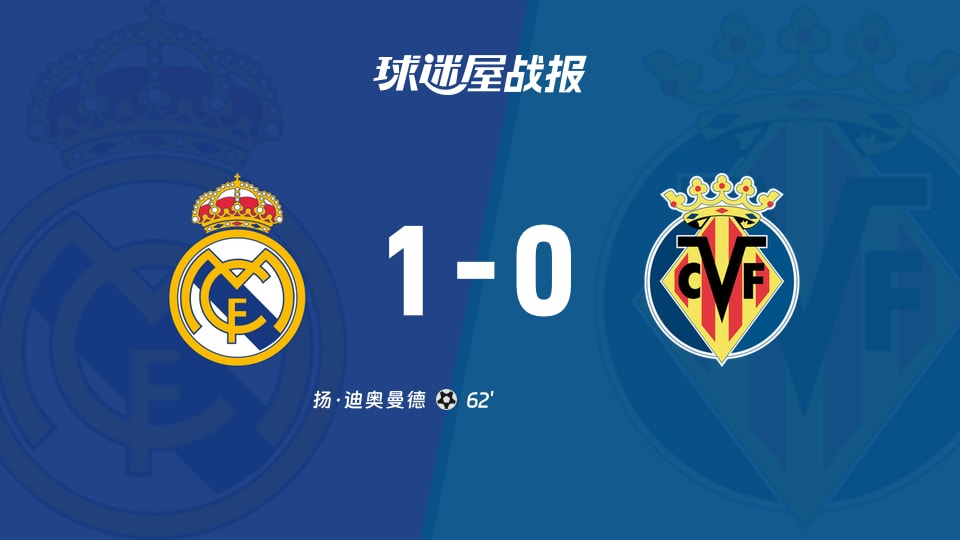 【西甲联赛第8轮】皇马vs比利亚雷亚尔比赛结果：皇马(1-0)比利亚雷亚尔比分战报(2026年10月11日)