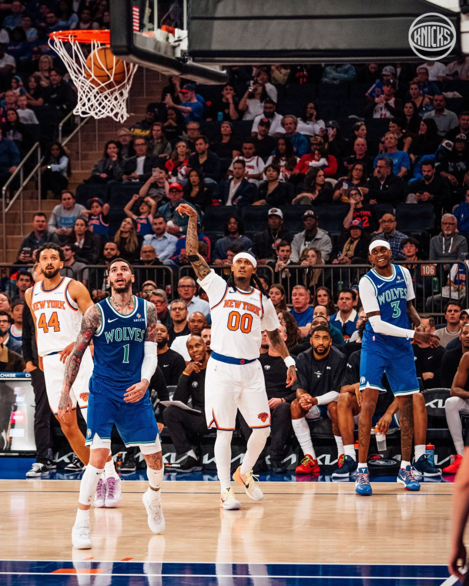 NBA回放全场录像高清：季前赛森林狼vs尼克斯（10月13日）附比赛数据战报