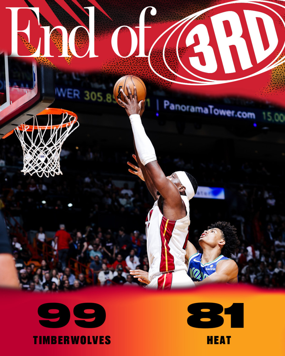 NBA回放全场录像高清：常规赛森林狼vs热火（10月22日）爱德华兹狂飙45分